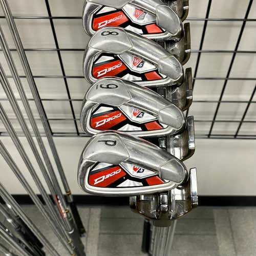 Used Wilson D300 Men's Right Iron Set 5i-pw Uniflex Steel Shaft