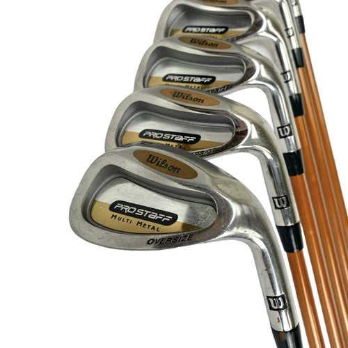 Used Wilson Prostaff Multimetal Os Men's Right Iron Set 5i-pw Regular Flex Graphite Shaft