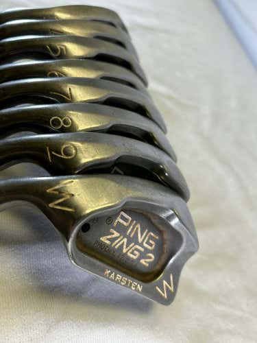 Used Ping Zing 2 3i-pw Regular Flex Steel Shaft Iron Sets