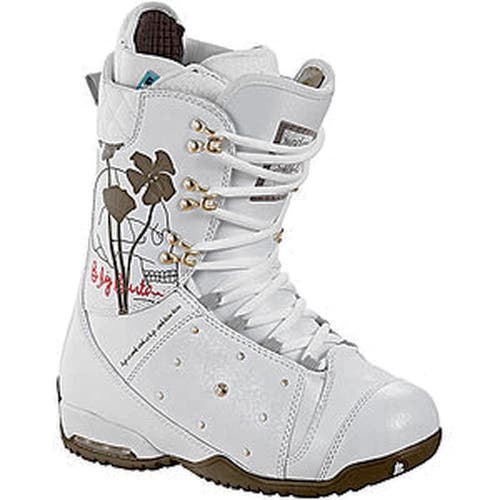 NEW $295 Burton Modern Womens Snowboard Boots!  Size 4  White With Floral & Studs