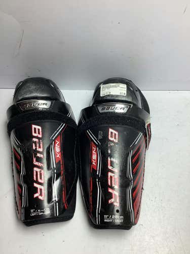 Used Bauer Nsx 11" Hockey Shin Guards