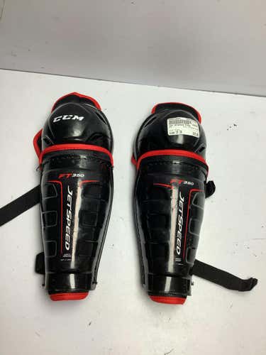 Used Ccm Jetspeed Ft350 10" Hockey Shin Guards