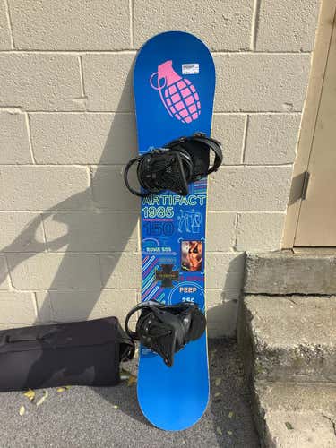 Used Rome Artifact 150 Cm Men's Snowboard Combo