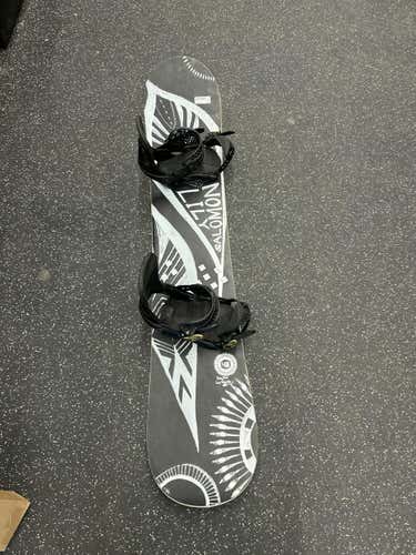 Used Salomon Lily With Burton Lexa 148 Cm Women's Snowboard Combo