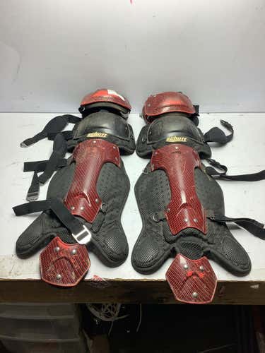 Used Schutt Shin Guards Adult Catcher's Equipment