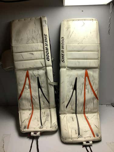 Used Sher-wood T95 33" Plus 2" Goalie Leg Pads