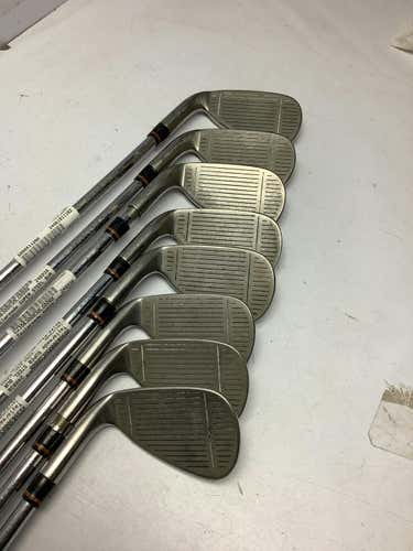 Used Taylormade Super Steel Burner 3i-pw Stiff Flex Steel Shaft Iron Sets