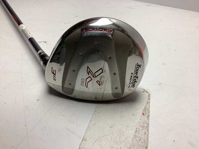 Used Tour Edge Exotcs Cb2 3 Wood Stiff Flex Graphite Shaft Fairway Woods