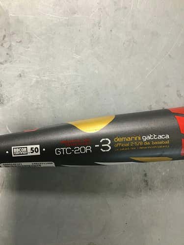 Used Demarini Gattaca Gtc-20r 33" -3 Drop High School Bats