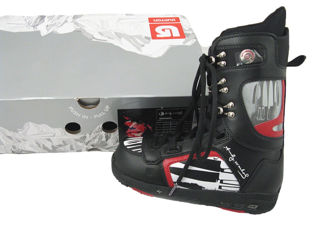 NEW Burton x Andy Warhol Hail Knives Snowboard Boots! US 6 Euro 38