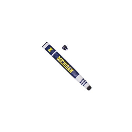 NEW Team Golf Michigan Wolverines Navy/White Jumbo Putter Grip w/Ball Marker