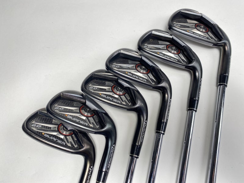 TaylorMade Burner 2.0 Iron Set 5-PW 85g Stiff Steel Mens RH +1/2"