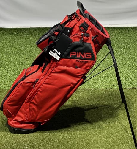 PING Hoofer 14 231 Carry Stand 14-Way Golf Bag Red/Black NEW with Tags #96346