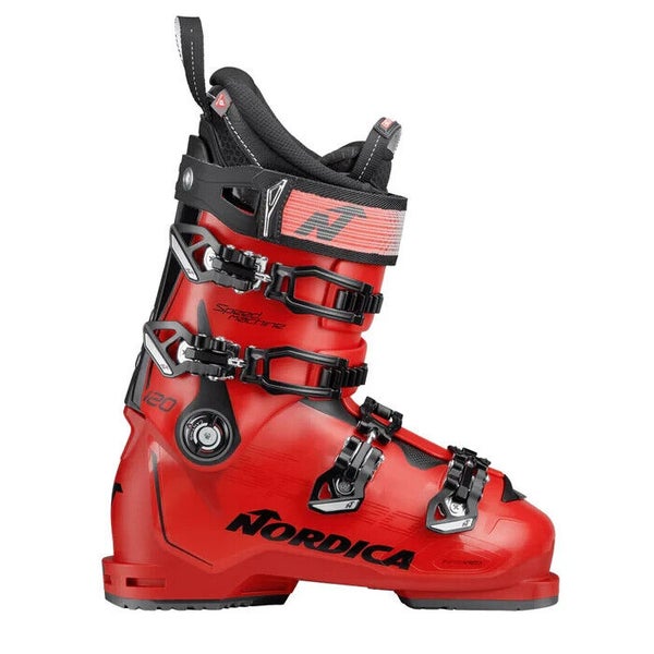 New $650 Men's Nordica Speedmachine 120 Ski boots Red USA Size 7.5 Mondo 25.5