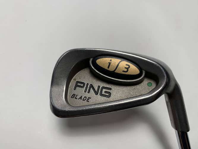 Ping i3 Blade Single 9 Iron Green Dot 2* Up Cushin JZ Stiff Steel Mens RH