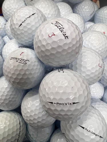 15 Titleist Pro V1x Left Dash Near Mint AAAA Used Golf Balls