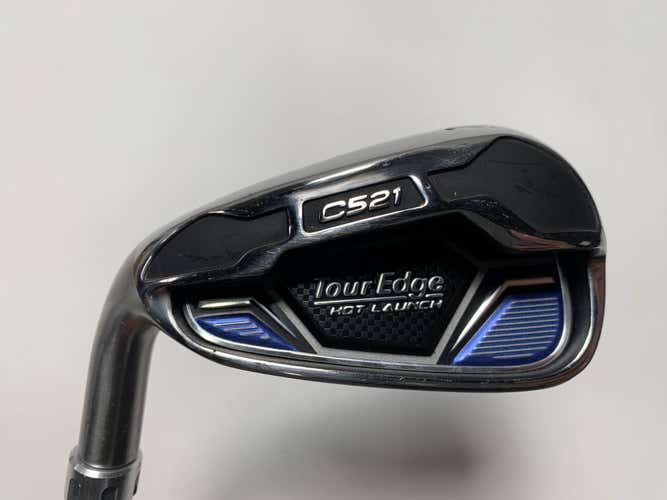 Tour Edge Hot Launch C521 Single 7 Iron Fitter KBS Max 80g Stiff Steel +1'' LH