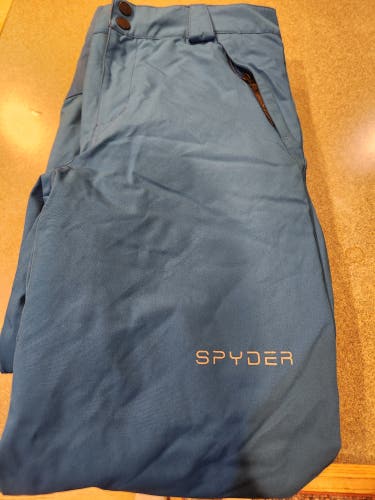 Blue Unisex Youth Size 14 Spyder Ski Pants