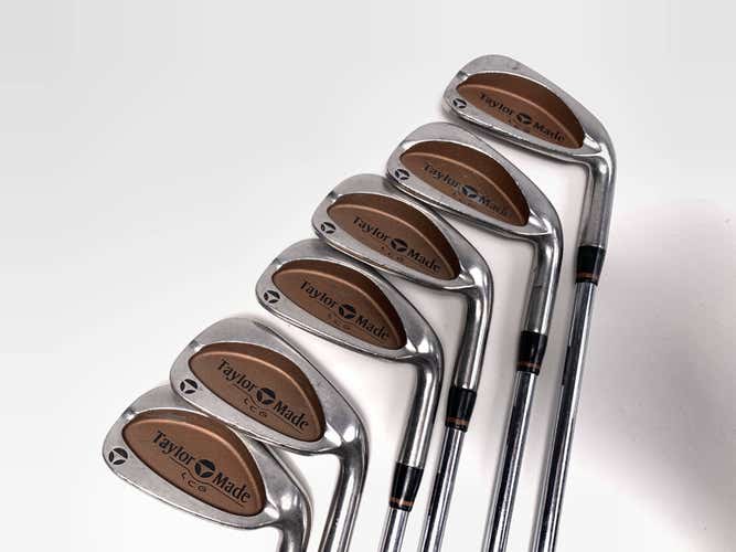 TaylorMade Burner LCG Iron Set 4-9 Precision Rifle S-90 Stiff Steel RH -1/2"