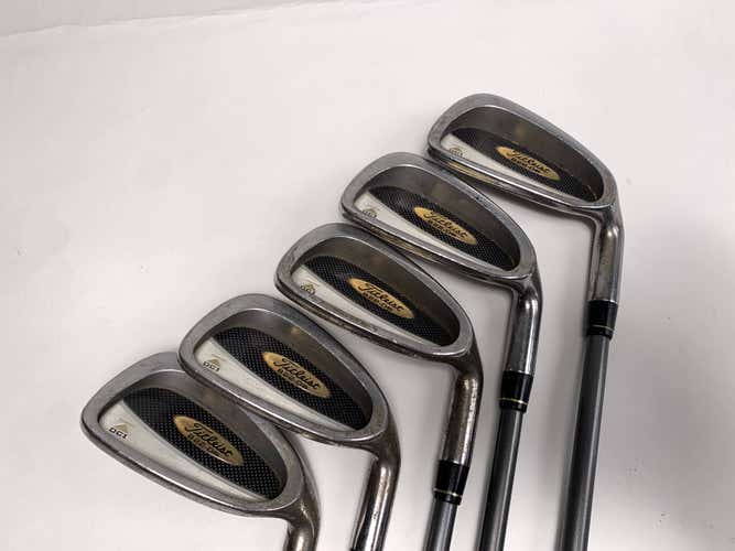 Titleist DCI 822 Oversize Iron Set 6-PW UltraLight 75g Stiff RH Midsize Grips