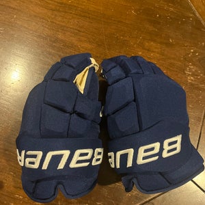 Tanner Pearson Vancouver Canucks Pro Stock 14” Bauer Supreme Mach Gloves