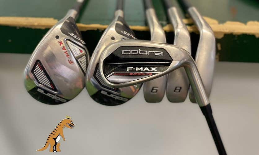 Used RH Cobra King F Max Iron Set 4H, 5H, 6-P Superlite Graphite Regular *No 7