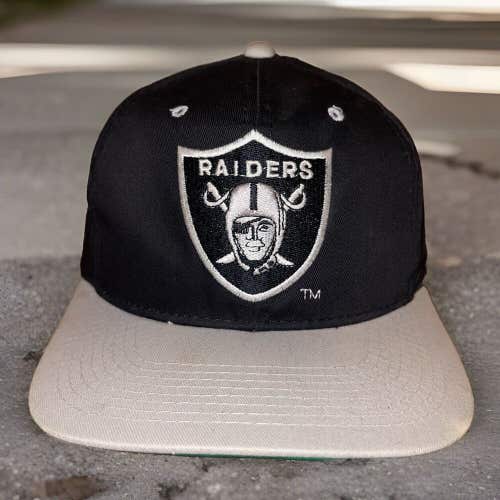 Vintage Los Angeles Raiders Snapback Hat Sports Specialties Plain Logo Cap LA