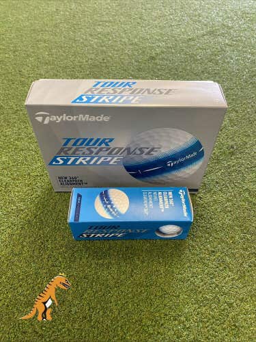 New TaylorMade Tour Response Stripe Golf Balls 1 Dozen