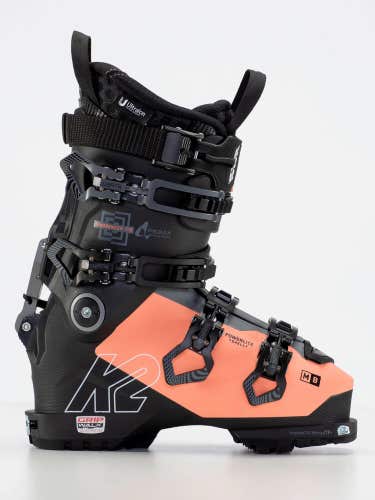 New Women's $650 K2 Mindbender 110 Ski boots Black/Orange USA Size 6 Mondo 22.5