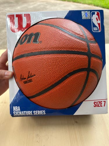 Orange Used Wilson Basketball Size 7 NBA Signature Series