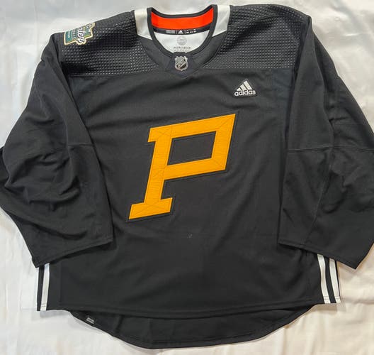 2023 Winter Classic MiC Pittsburgh Penguins 58G Primegreen Adidas Practice Jersey Black