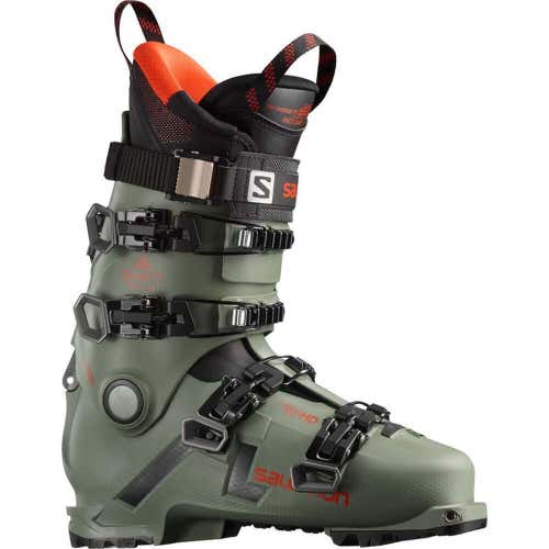 New $950 Men's Salomon Shift Pro 130 Ski Boots Oil Green Sizes 7.5 10.5