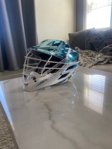 CASCADE XRS PRO METALLIC CAROLINA BLUE CHROME HELMET