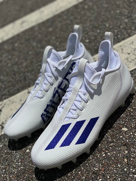 Adidas Adizero 8.0 Primeknit Mens Sz 11 White Blue Football Cleats Amazon.com | adidas Adizero Primeknit Men main image 4