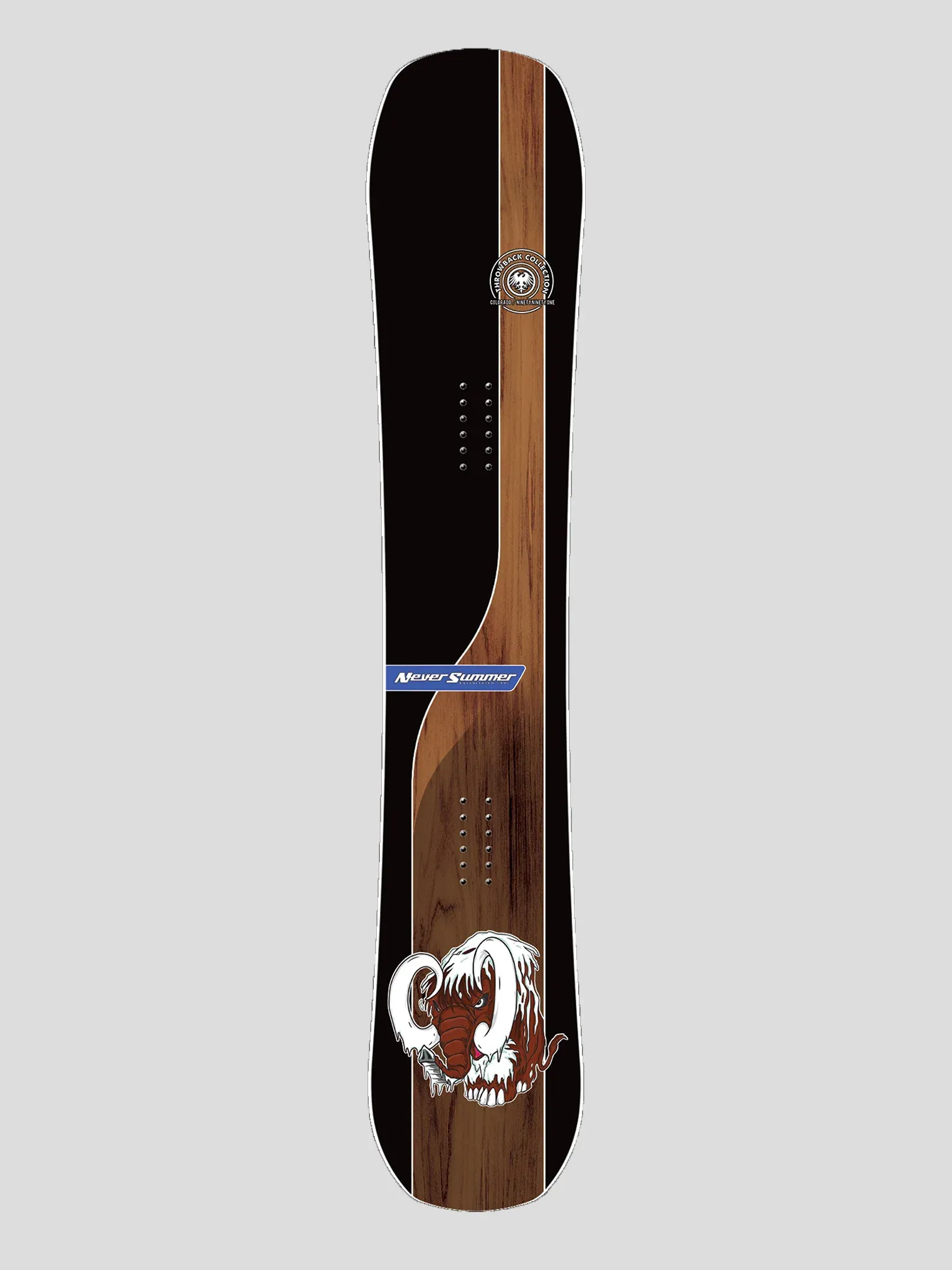 Used 2022 Never Summer Hammer Throwback Snowboard w/o