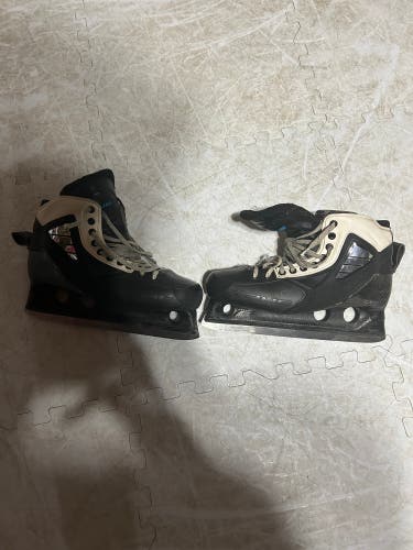 Used Senior True Regular Width Pro Stock 10 Custom Pro Hockey Goalie Skates