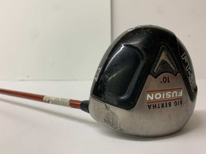 Used Callaway Big Bertha Fusion Ft-3 10.0 Degree Regular Flex Graphite Shaft Drivers