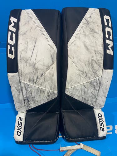 Used  CCM  Axis 2 Pro Goalie Leg Pads