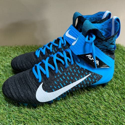 Nike Alpha Menace Elite 2 Carolina Panthers PE Football Cleats 9.5 BV2077-001