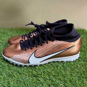 Nike Zoom Mercurial Superfly 9 Academy TF Turf Soccer Cleats Mens 8.5 Met Copper