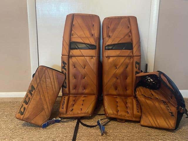 Used 32" +2 Custom CCM Eflex 5 Regular Goalie Full Set