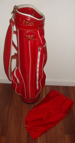 Vintage Ron Miller  Made In USA Beautiful  Golf Bag With Rain Hood Cover