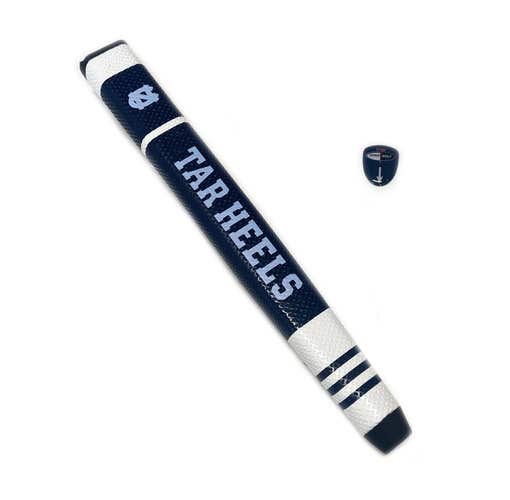 NEW Team Golf NC Tar Heels Navy/White Jumbo Putter Grip w/Ball Marker