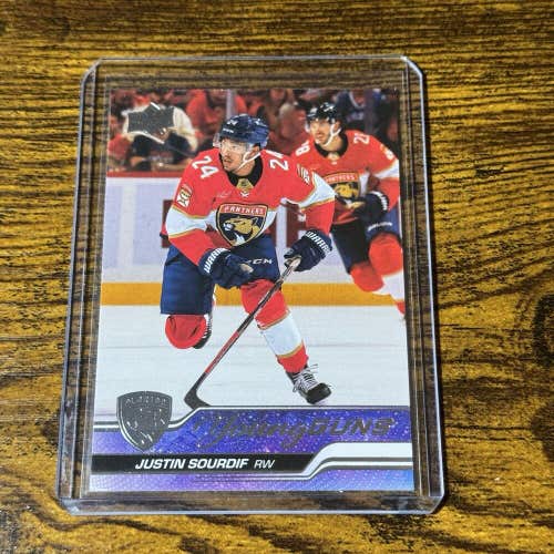 Justin Sourdif Florida Panthers 23-24 Upper Deck Young Guns Rookie Card #471