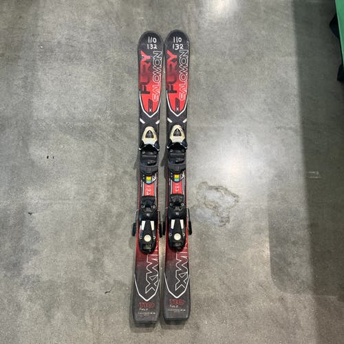 Used Men's Salomon X Wing Fury JR 110 cm All Mountain Skis With Bindings