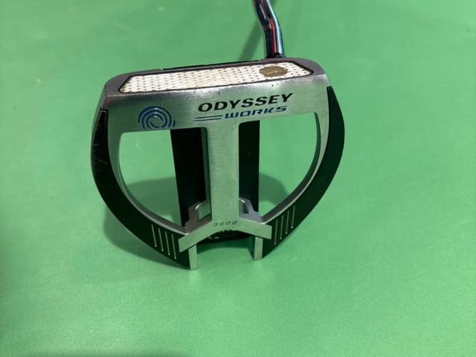 Used Men's Odyssey Works Marksman Fang Mallet Putter Right Handed 35"