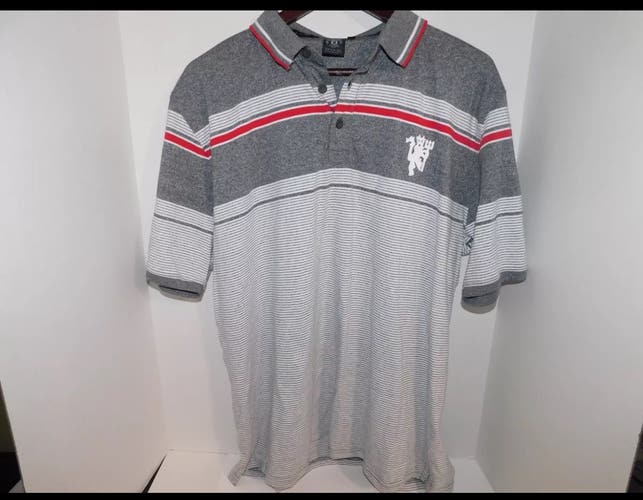 Gray Manchester United Men's  Polo Shirt