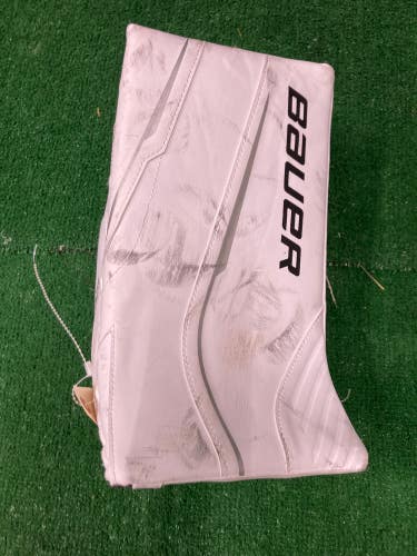 White Used Junior Bauer GSX Goalie Blocker Regular