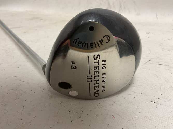 Used Callaway Big Bertha Steelhead Iii 3 Wood Uniflex Steel Shaft Fairway Woods