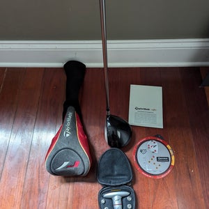 Used TaylorMade R7 Quad Left Hand Driver Regular Flex 9.5 Loft w/ Tool and Adjustable Weights